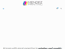 Tablet Screenshot of mendezprinting.com